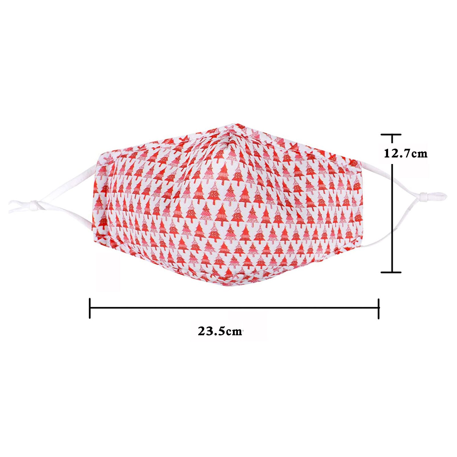 跨境爆款圣诞节儿童3d印花口罩3层棉布防尘防护口罩冬季口罩现货
