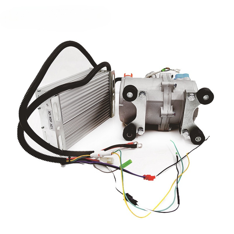 新能源汽车改装车用车载直流涡旋式压缩机，改成卡车空调压缩机