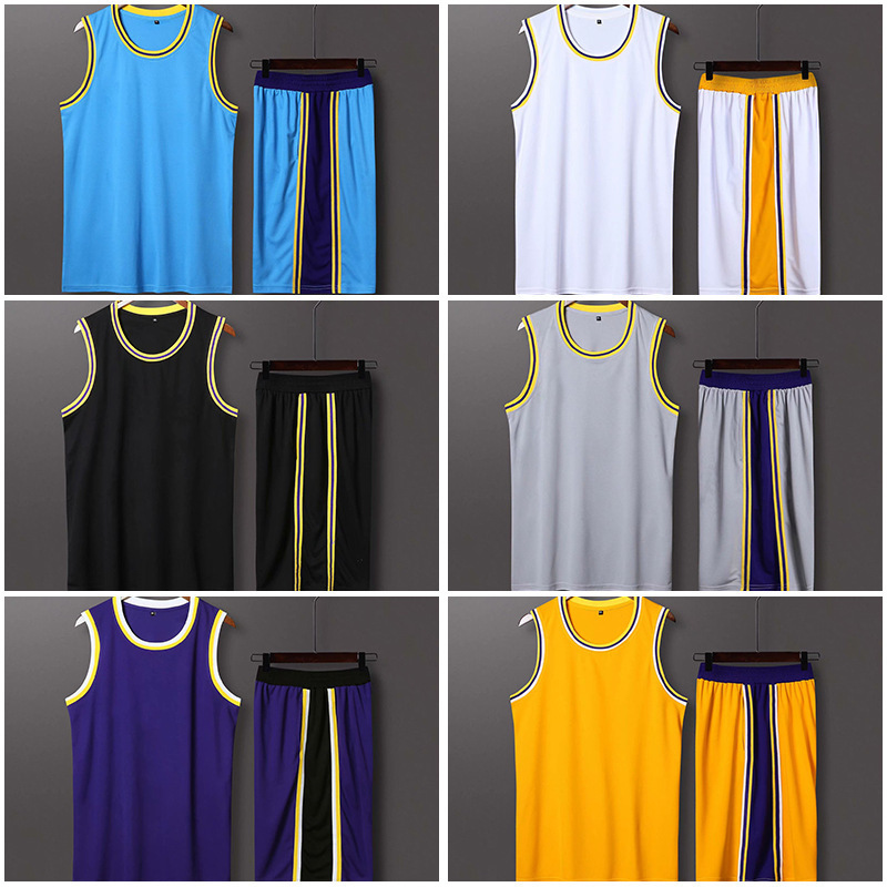 湖人詹姆斯科比球衣学生比赛印字印号篮球服套装男女成人运动服装