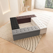 收纳凳子沙发换鞋凳长方形家用储物神奇椅子可坐人多功能折叠皮墩