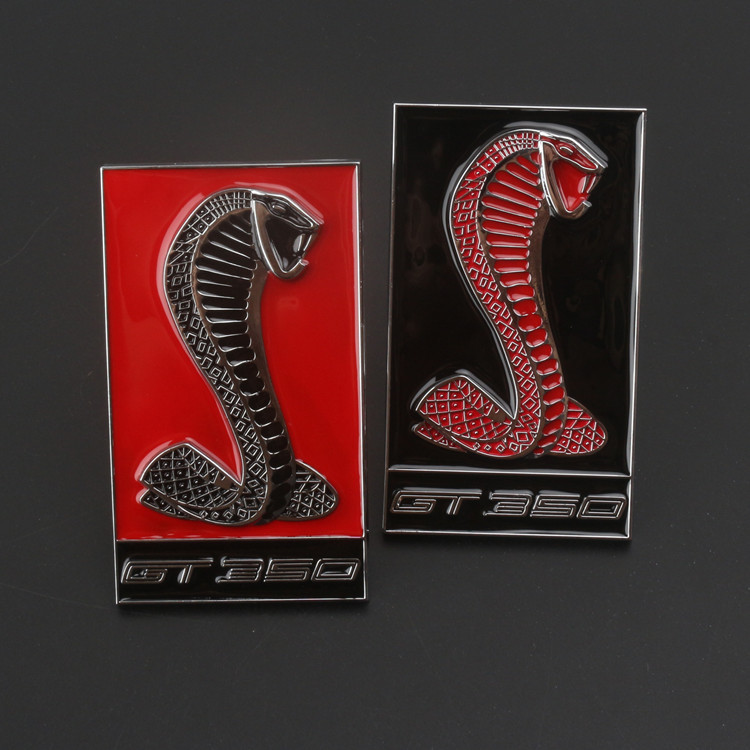 野马改装标谢尔比眼镜蛇车标 改装gt350中网标蝰蛇车贴标后尾标