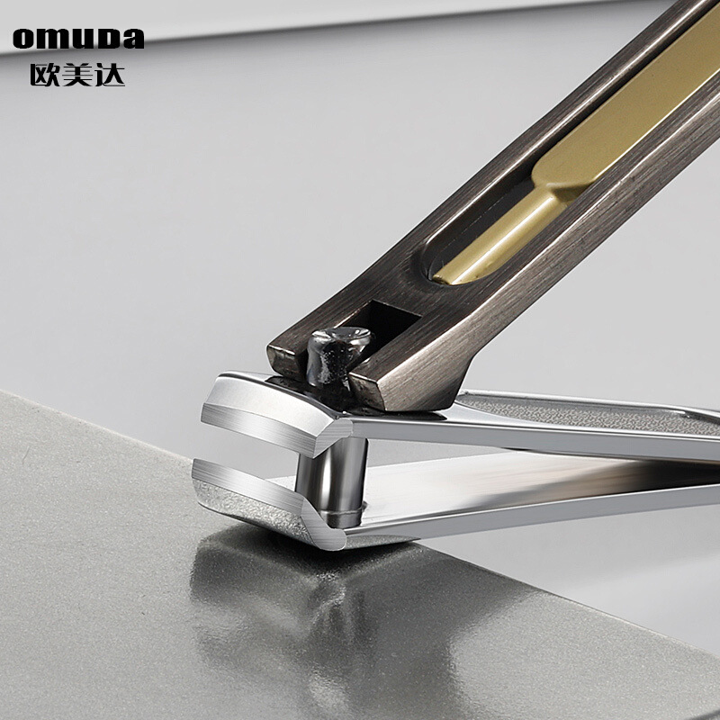 欧美达3001-8指甲夹碳钢指甲刀大号平口指甲钳斜口指甲剪美妆工具