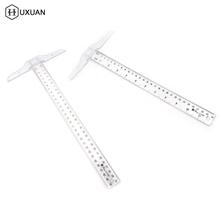 1pcs T Square Ruler 30cm Plastic T Shape Ruler Clear跨境专供