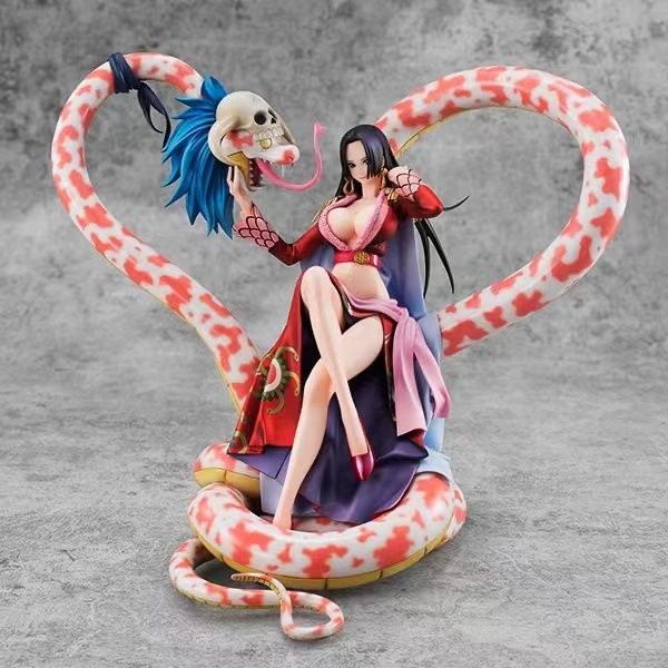 one piece anime hand-made snake female snake ji female emperor boya hancook sitting hand-made model decoration statue