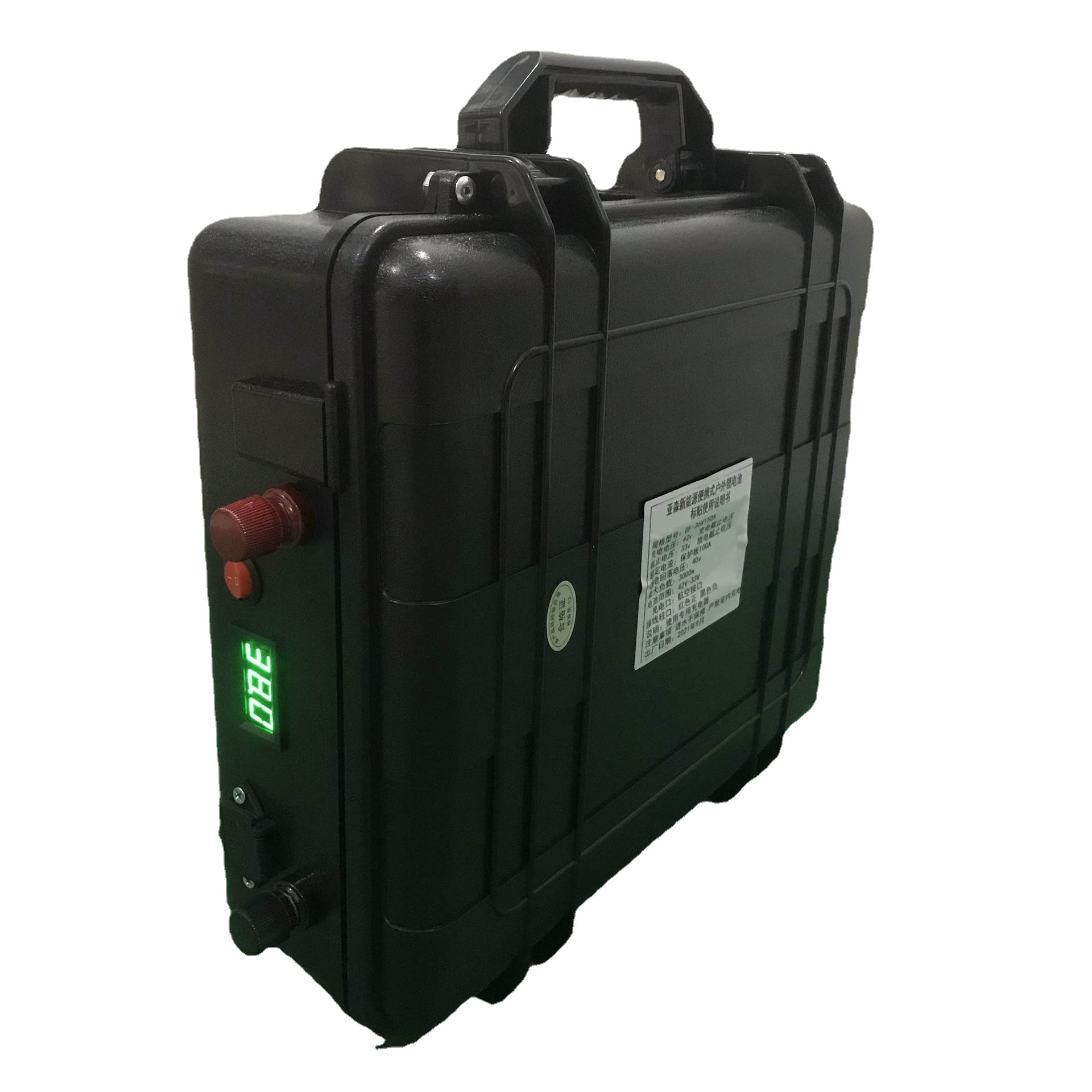 36v60ah锂电池 36v 大容量锂电池手提式电池 户外便携式移动电源