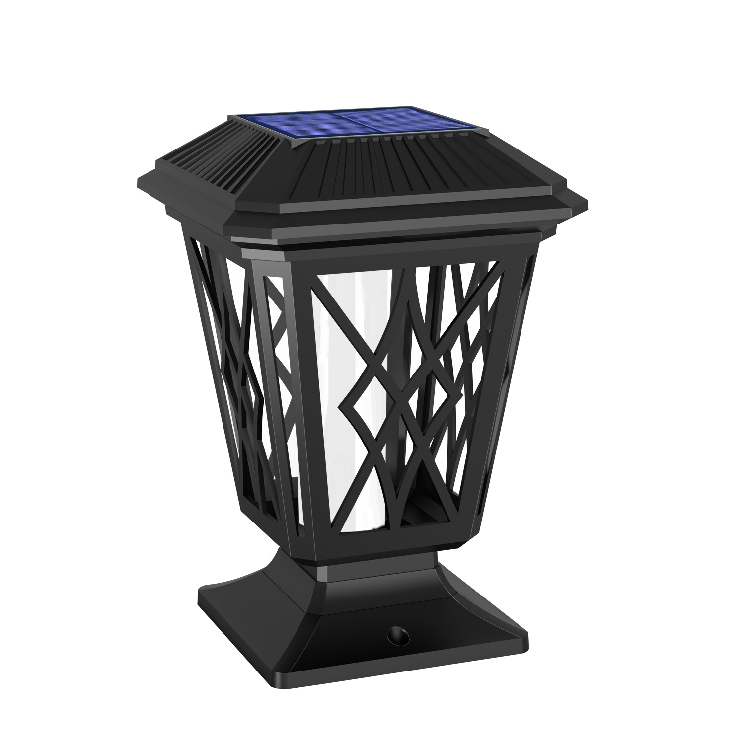 柱头灯太阳能欧式户外围墙柱子院墙灯防水室外花园别墅庭院灯