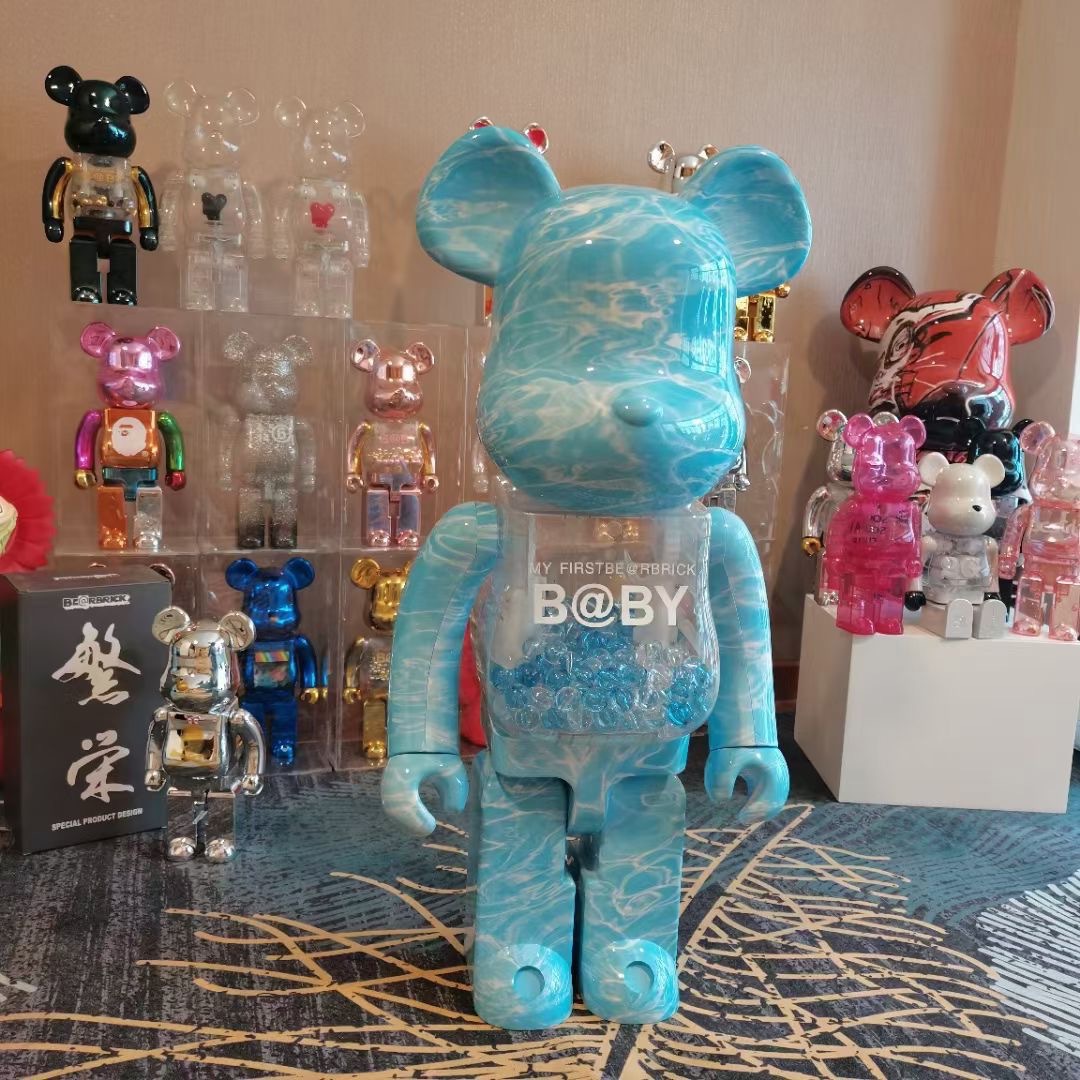 bearbrick 1000% 暴力熊千秋熊 亚克力盒摆件潮流玩具公仔