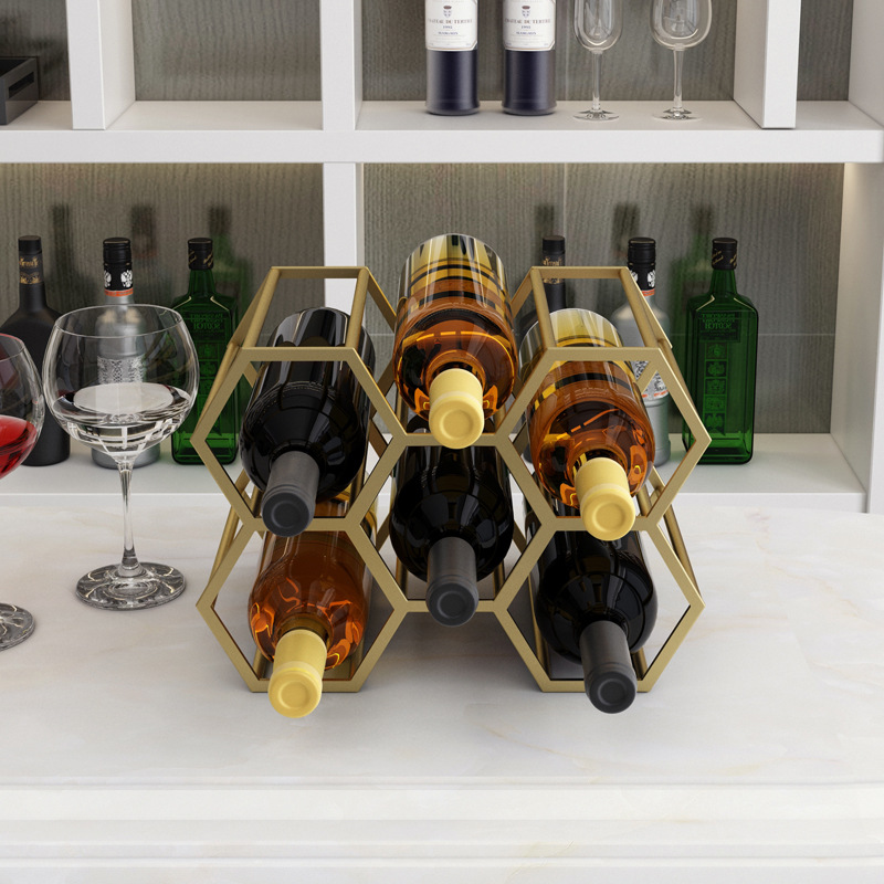 北欧铁艺菱形酒柜酒格子交叉架酒格酒架置物架酒叉插红酒柜展示架