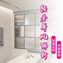 定制轻奢屏风隔断 客厅入户玄关亚克力背景墙中式亚克力花纹屏风