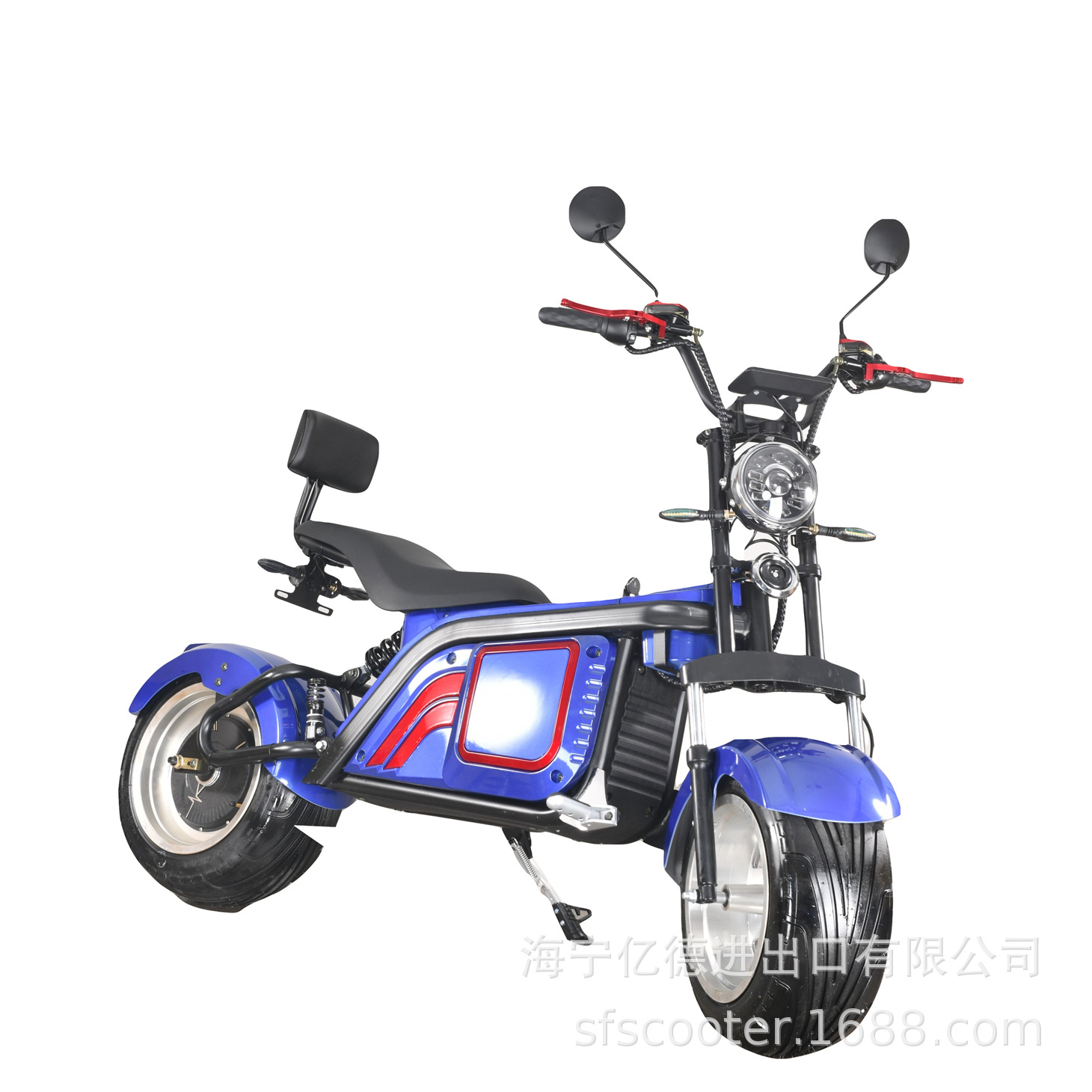 出口外贸新款哈雷摩托车成人双轮代步配置可选 智能带踏板电动车