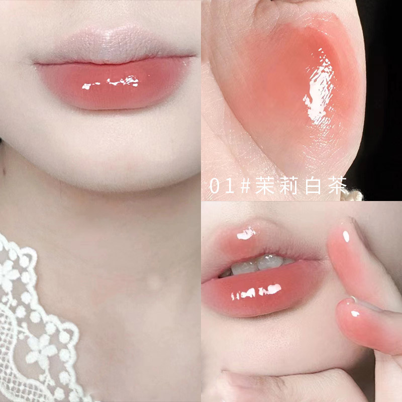 Daimanpu Lip Lacquer Mistine Cinnamon Milk Tea Lipstick Mirror Water Light Full Lips Nude Color Series Milk Tea Color Lip Mud