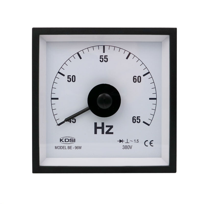 kdsi指针式频率表be-96w 45-65hz 380v广角度电表 固定式安装表头