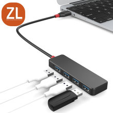 A12  高速usb3.0 hub集线器 4口超薄长方形USB3.0 HUB 电脑扩展器