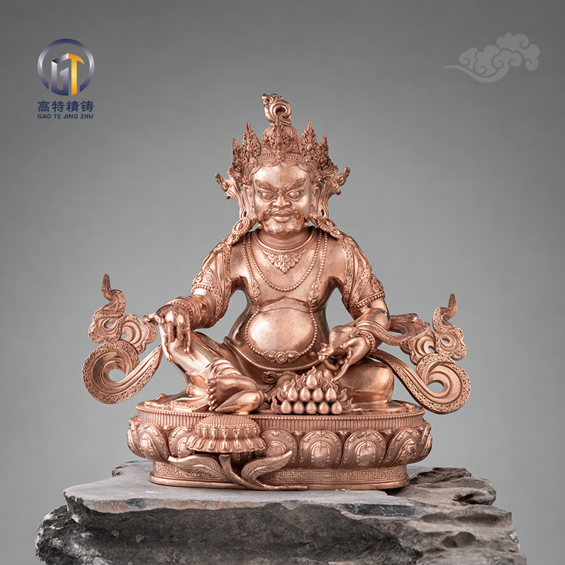 高特精铸 新款纯铜黄财神摆件诺拉护法招财居家供奉佛像-阿里巴巴