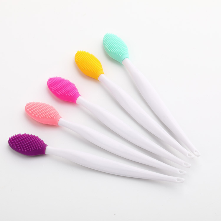 Face in Stock Nose Head Brush Blackhead Cleaning Brush Double-Sided Lip Face Cleaning Rod Nose Acne Cleaner in Stock