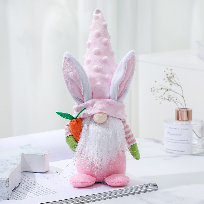 Cute Easter Pointed Hat Rabbit Doll Decoration Cute Faceless Doll Decorations Wholesale