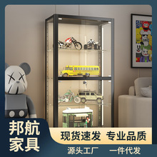 手办展示柜带灯玻璃柜透明乐高陈列柜家用模型展示架玩具柜子