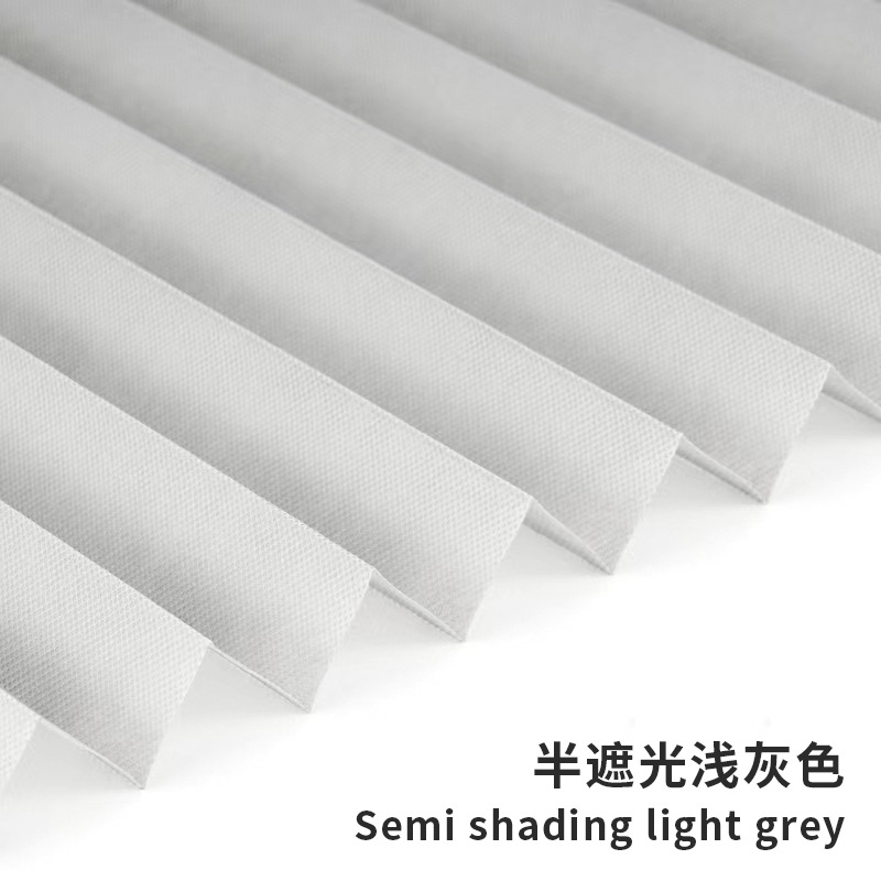 Curtain Cross-Border Simple Non-Woven Paste Pleated Blinds Pleated Shades Folding Semi-Full Shading Non-Woven Fabric