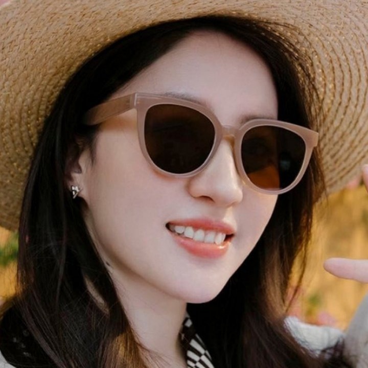 刘亦菲许红豆同款茶色墨镜女韩版ins百搭经典显脸小偏光太阳眼镜