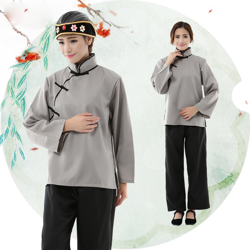 扮演老太太衣服老奶奶演出服装老太婆农村姑妇女戏剧话剧表演媒婆