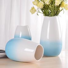 现代欧式玻璃花瓶透明彩色水培植物绿萝花瓶客厅装饰插花摆件创意