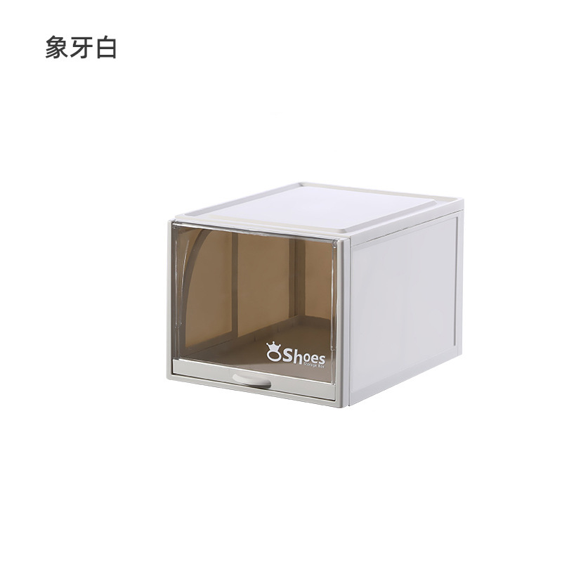 Transparent Plastic Shoe Box Drawer AJ Shoes Storage Box Anti-Oxidation Ball Shoe Cabinet Stackable Shoe Rack