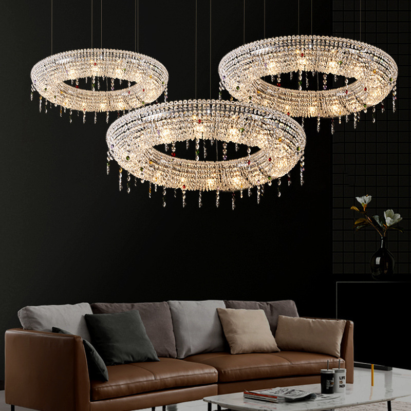 Crystal Chandelier Designer Dining Room/Living Room Light Luxury Hotel Hall Art Front Desk Lamp