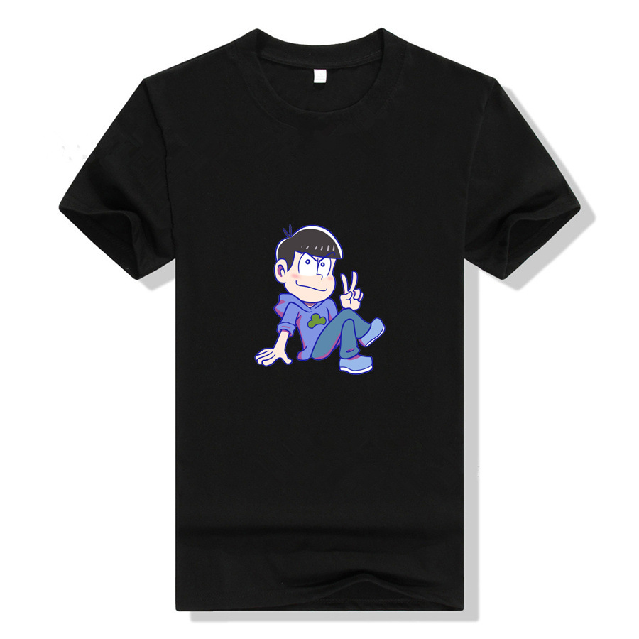 动漫阿松先生卡通周边t恤青少年潮款休闲短袖学生夏季圆领套头t恤