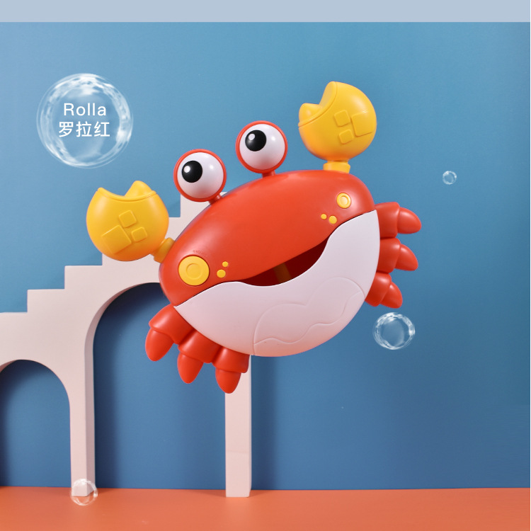 Internet Celebrity Water Crab Bubble Machine Toys Children's Bathroom Bath Electric Music Crab Bubble Machine Wholesale