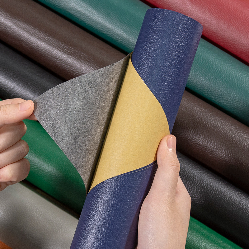 自粘皮革贴沙发修补贴抖音跨境皮座椅补丁贴背胶皮革面料批发代发