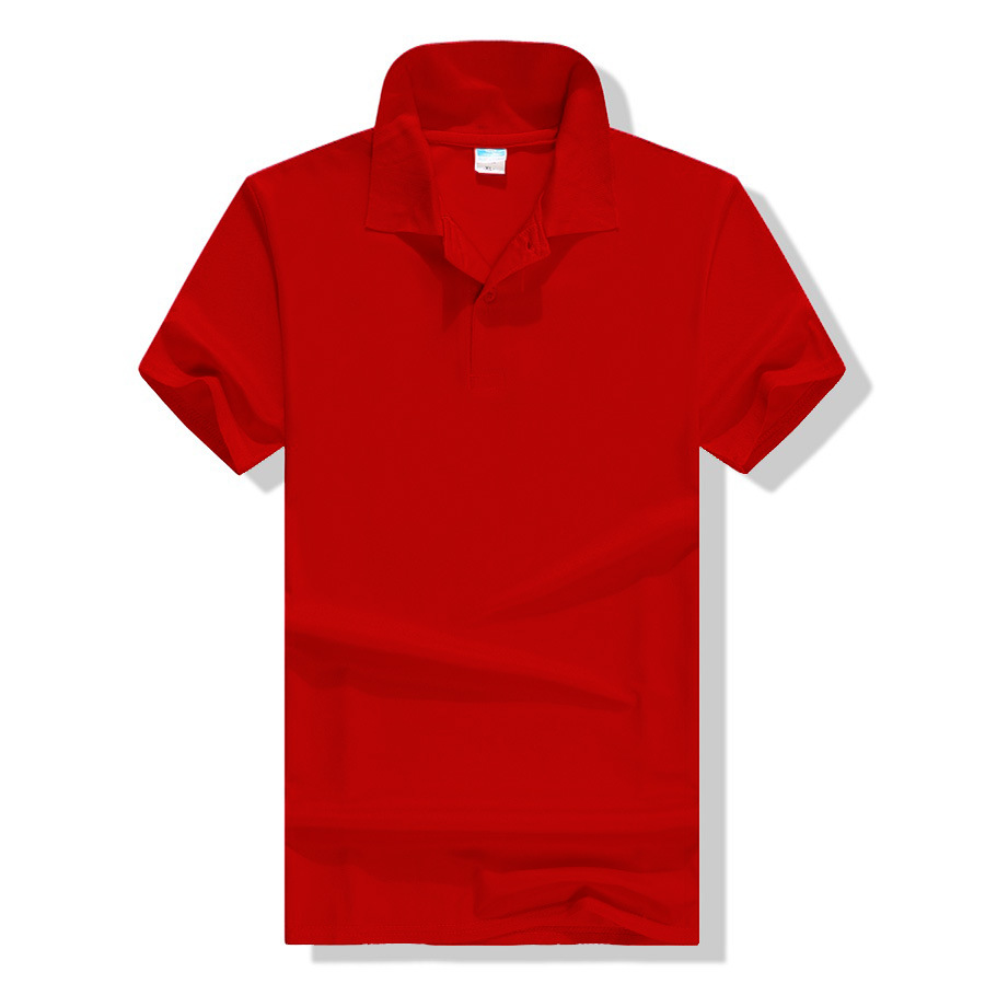 Polo Shirt Customized Advertising T-shirt Solid Color Polo Collar Short-Sleeved T-shirt Corporate Activity Group Work Clothes Printed Logo