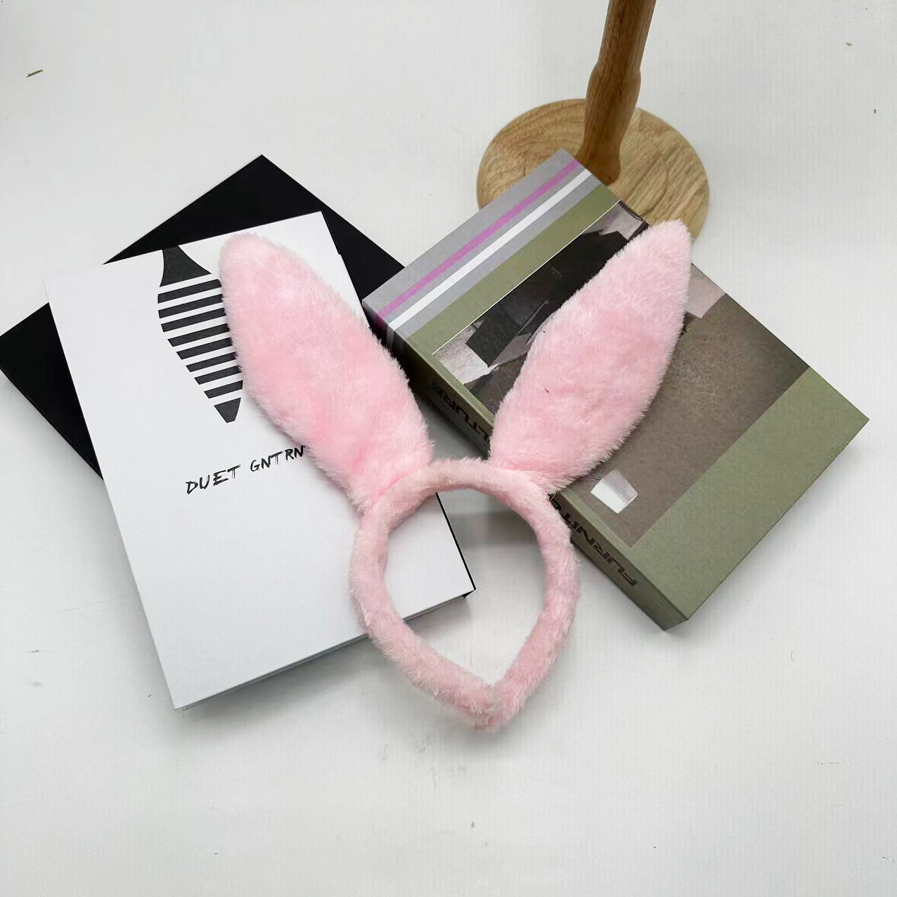 亚马逊跨境新款兔耳朵发箍网红发卡女节日派对兔女郎发箍头箍头饰