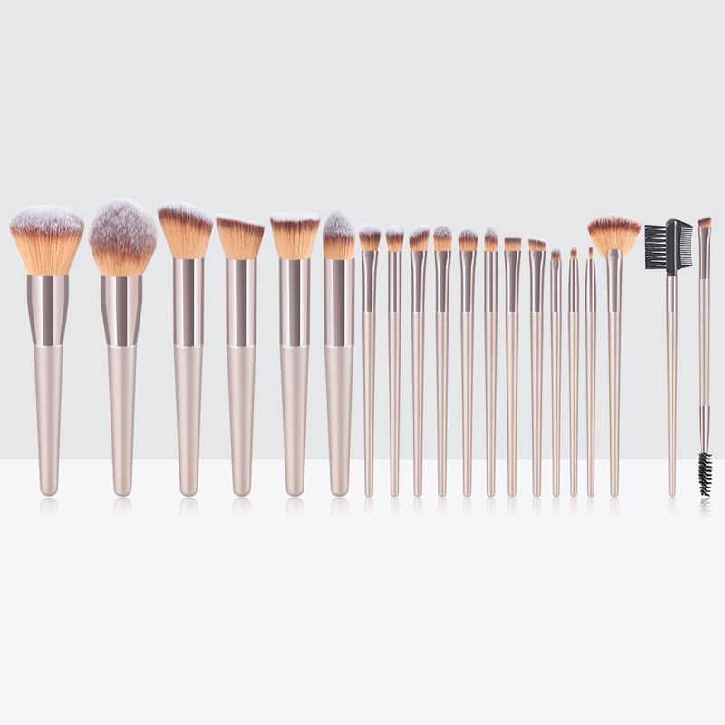 10 Champagne Gold Makeup Brushes 4 Single 14 18 22