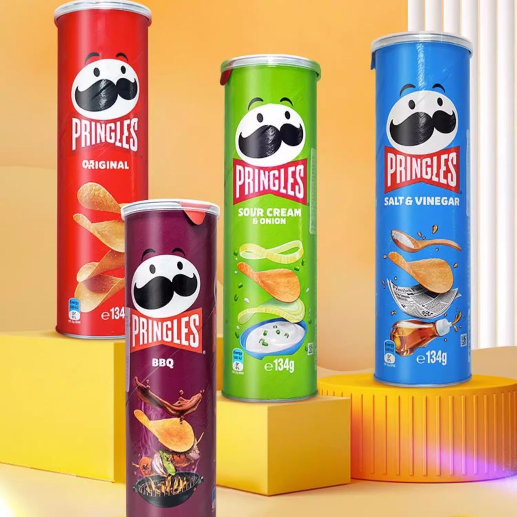 pringles品客薯片进口原味烧烤味宿舍小吃零食品134g-阿里巴巴