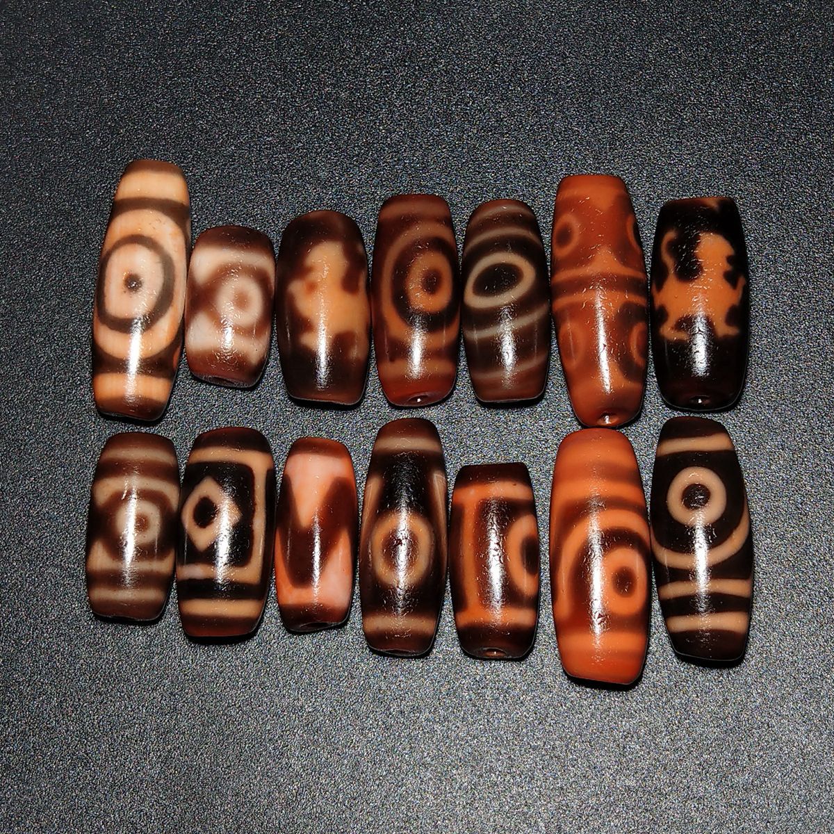 台湾小卢红肉天珠系列 至纯天珠 工厂一手精选,一物一图直播供货