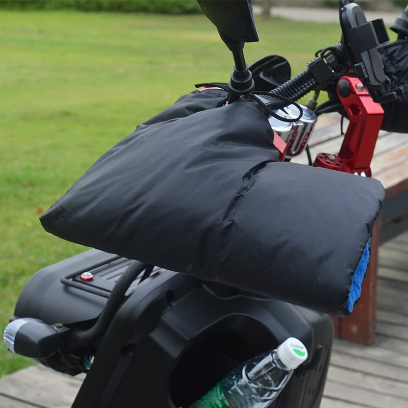 冬季电动摩托车自行车把套保暖套挡风暖把挡手罩防风加厚把手套棉
