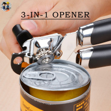 3-in-1 Tin Can Opener Beer Bottle Cutter Hand GripHeavy Dut