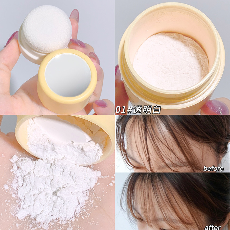 Xixi Hair Oil Removing Powder Fluffy Artifact for a Lazy Mattifying Powder Hairline Powder Wash-Free Hair Drying Powder Oil Head Booster Powder