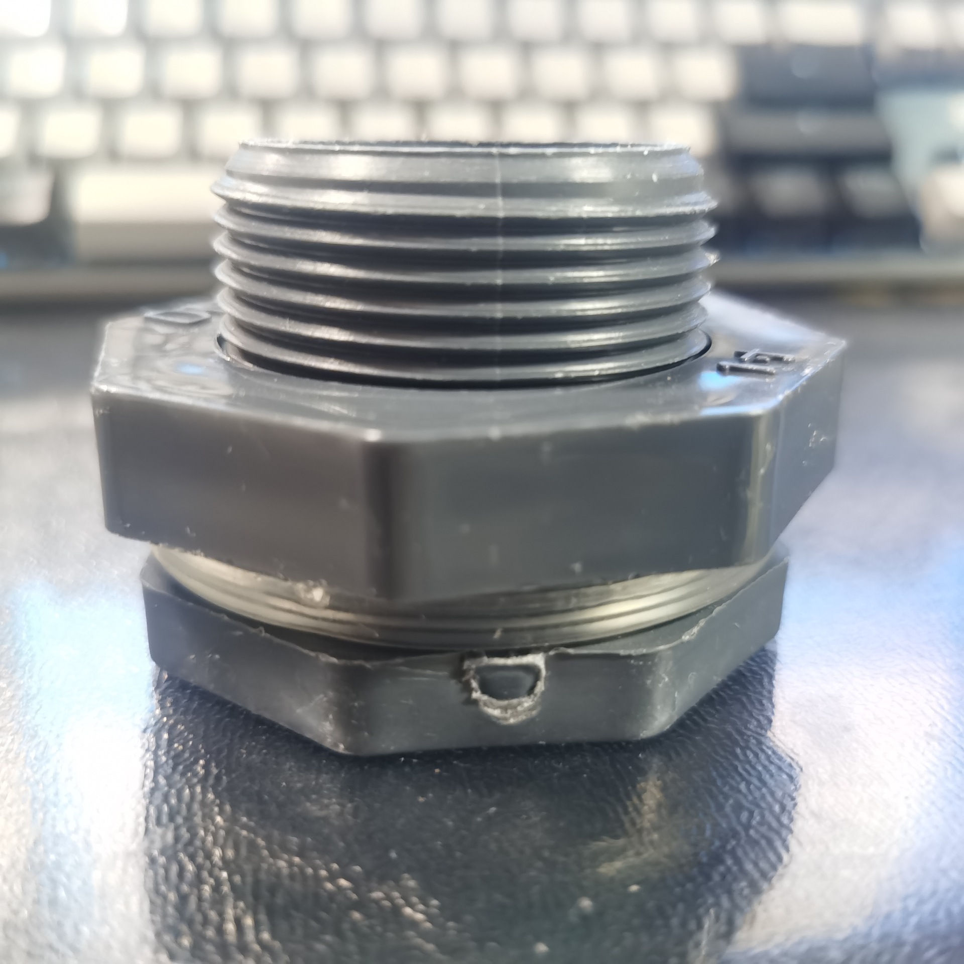 upvc水箱接头 锁母 隔板接头 管件 阀门 配件 三佑 工业级 耐酸碱