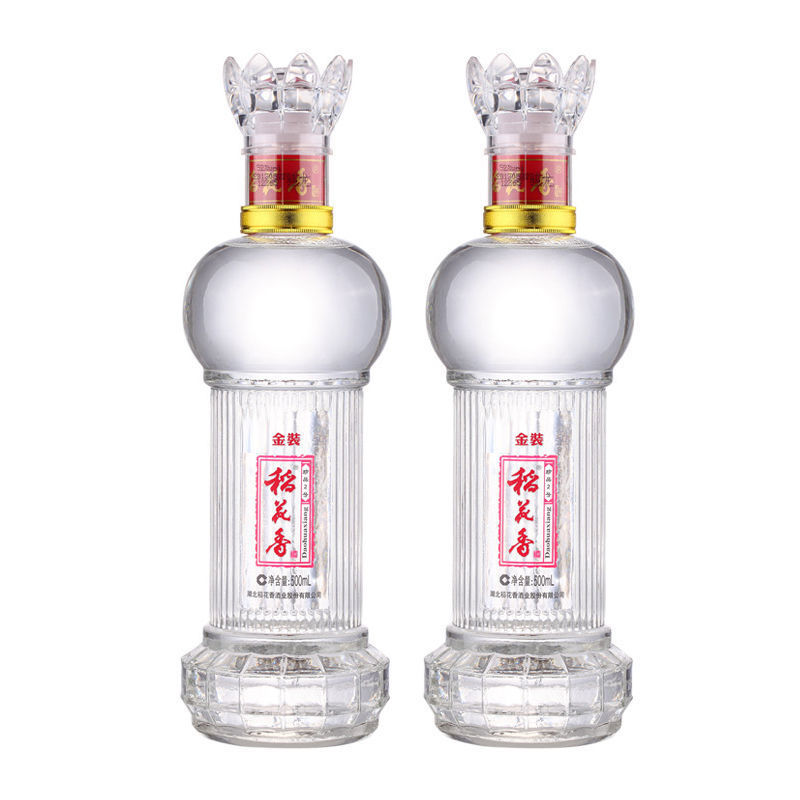 湖北33度稻花香珍品2号500ml光瓶装高度珍品二号浓香型珍品2号酒