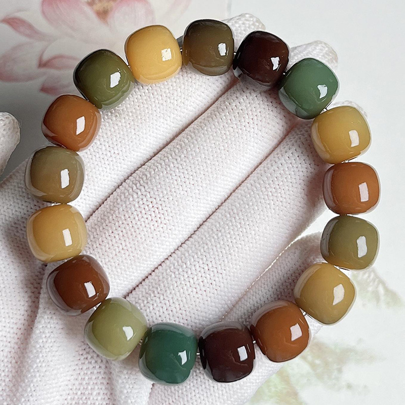 Old Seeds Bodhi Bracelet Six Years Myanmar Old Materials Natural Primary Color Bodhi Bracelet Collectables-Autograph Rosary Factory Direct Sales