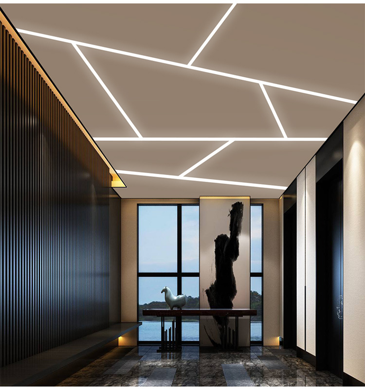 定制led线条灯明装嵌入式铝槽线性条形灯带硬灯条客厅衣柜线型灯