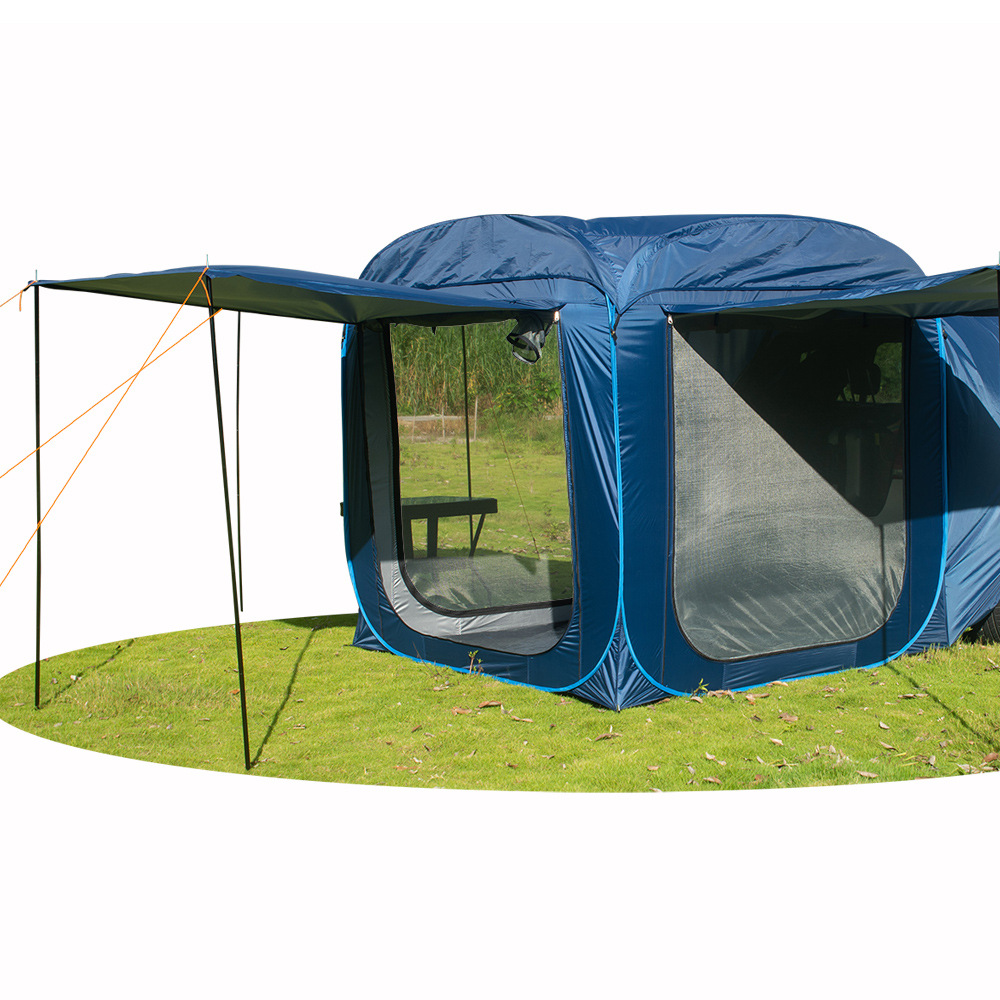 Outdoor Rear Tent Camping Camping Canopy Roof Extension Tent Quick Opening Yurt Full Set Rain-Proof Folding Tent