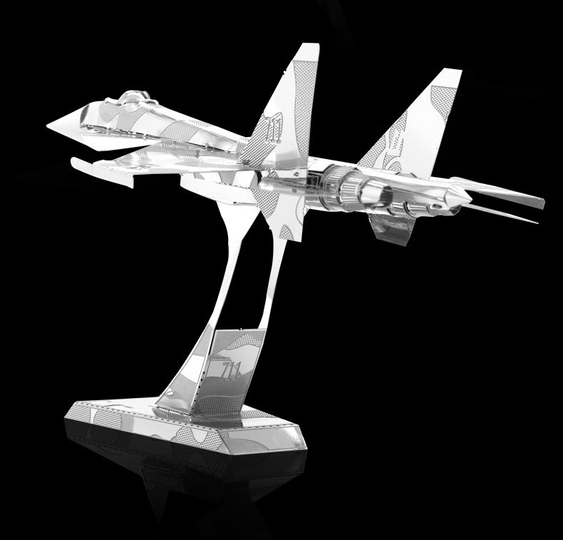 香港南源魔图3d金属拼装模型diy益智拼图d21120 su-34战斗机