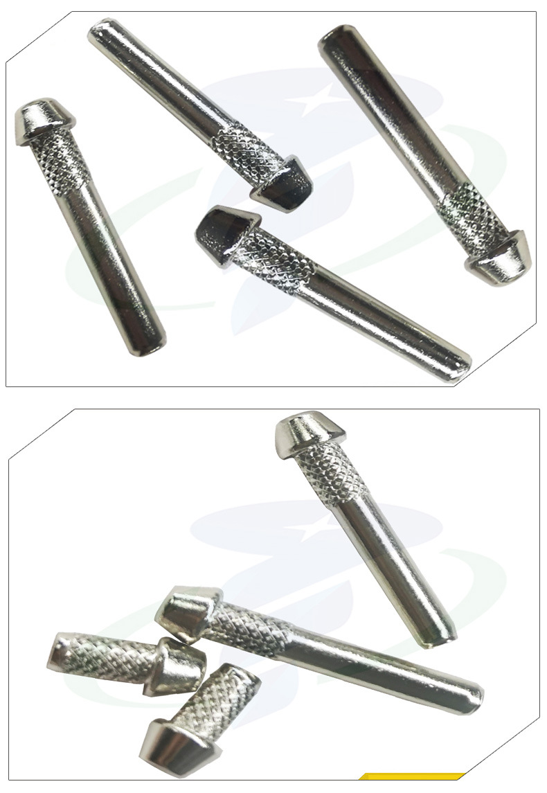 95*35铁镀镍合页销轴 网纹合页插销 伞状滚花销轴