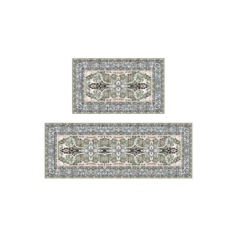 Bohemian Ethnic Style Kitchen Carpet Cross-Border Amazon Hallway Long Floor Mat Thickened Non-Slip Short Velvet Woollen Pad