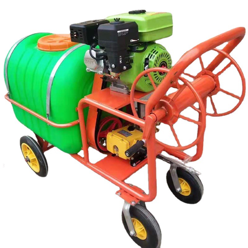 柴油打药机喷雾器手推式厂家高压汽油养殖场喷雾消毒机图片视频