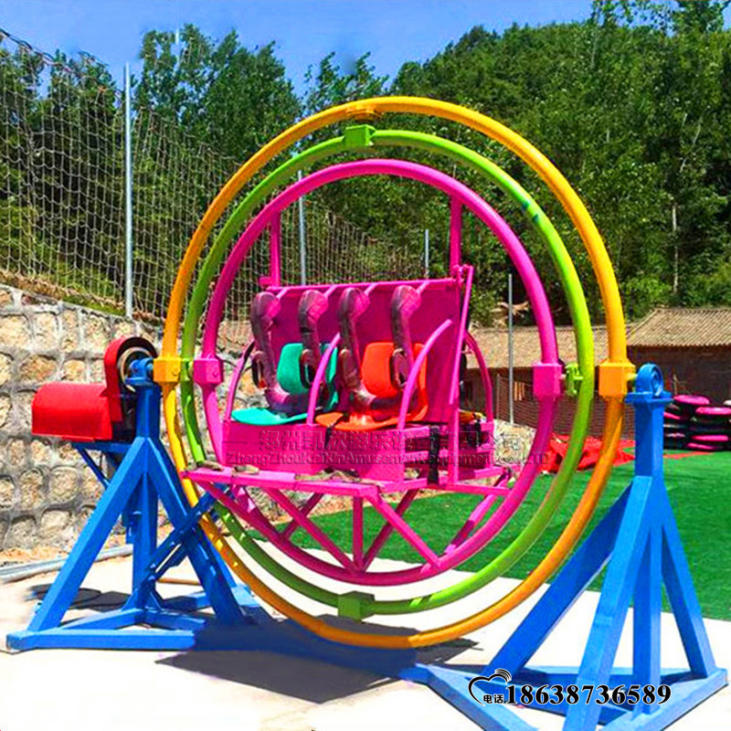 6座电动三维太空环公园游乐场360度旋转太空椅景区网红游乐设备