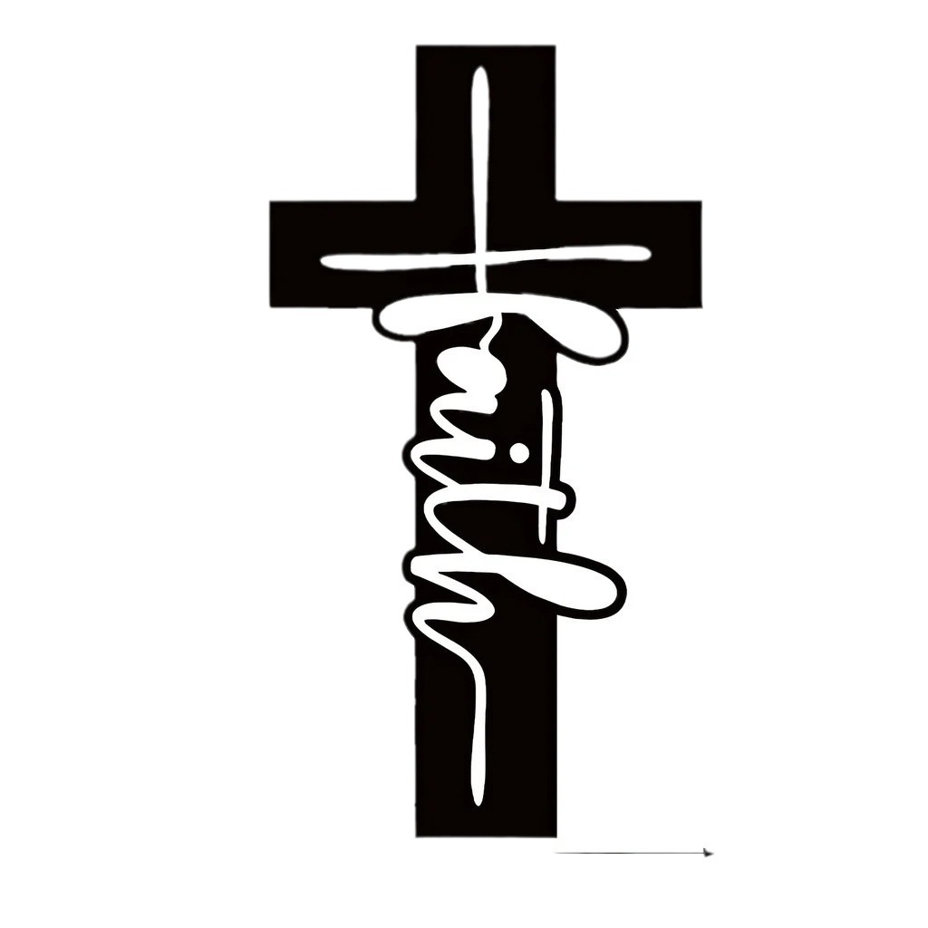 铁艺faith 十字架金属墙壁艺术装饰壁挂宗教跨境爆款一件代发