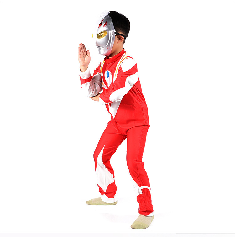 奥特曼童装连体衣儿童男童动漫表演出服